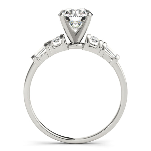 Bauera Three Stone Engagement Ring - Side
