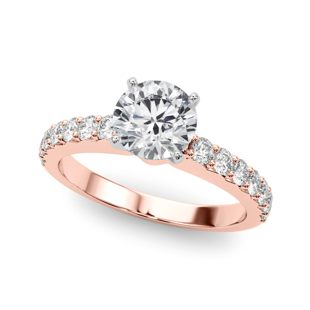 Prasophyllum Pave Engagement Ring