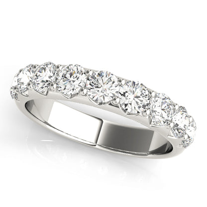 Chrysanthemum Prong Set Wedding Band, product view 3 | Southern Star Diamonds