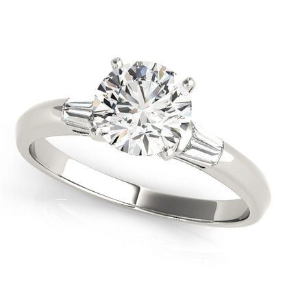 Lythrum Three Stone Engagement Ring - Front