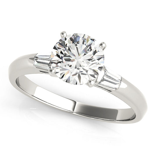 Lythrum Three Stone Engagement Ring - Front