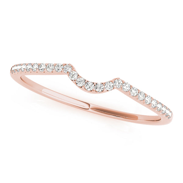 Thryptomene Curved Wedding Band, product view 2 | Southern Star Diamonds