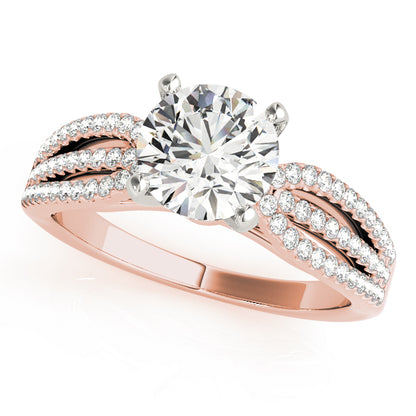 Daviesia Multirow Engagement Ring - Rose Gold