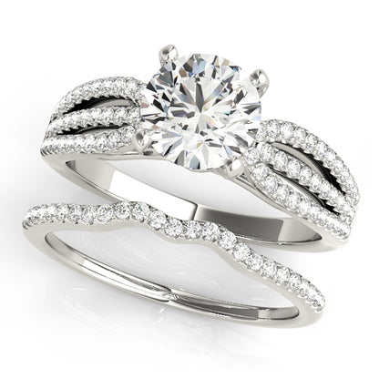 Daviesia Multirow Engagement Ring - On Set