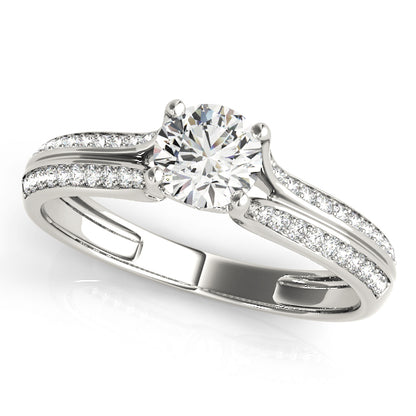 Xylomelum Multirow Engagement Ring - Front