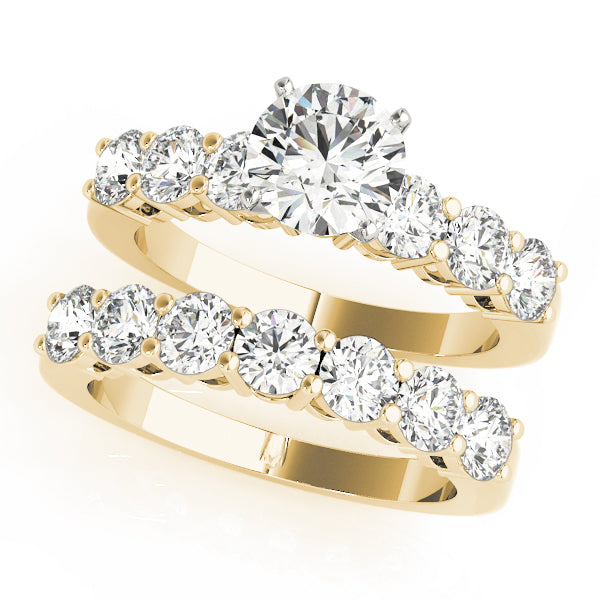 8 Stone Wedding Band