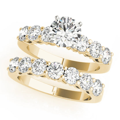 8 Stone Wedding Band