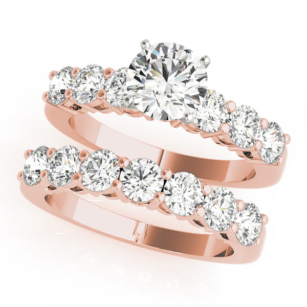 8 Stone Wedding Band