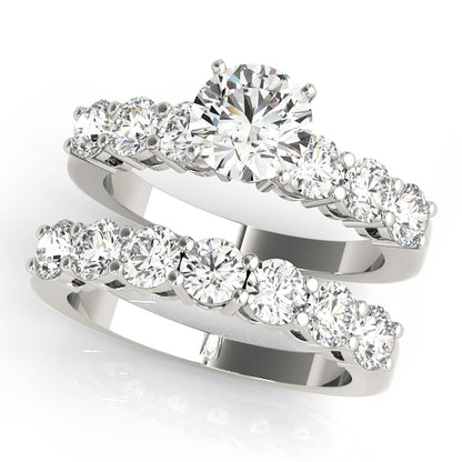 8 Stone Wedding Band