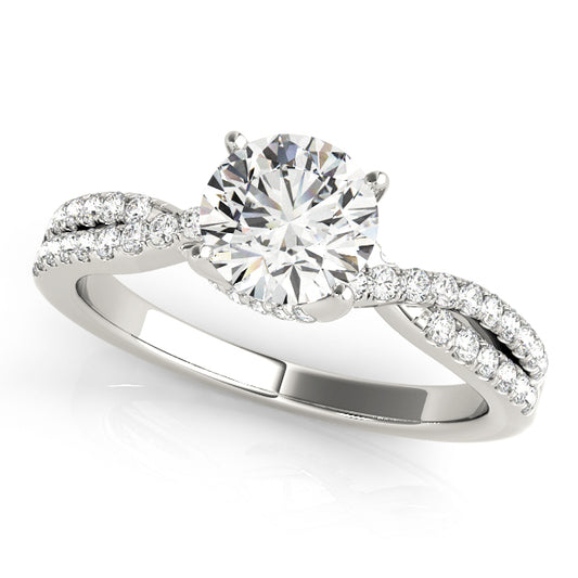 Yellowood Multirow Engagement Ring - Front