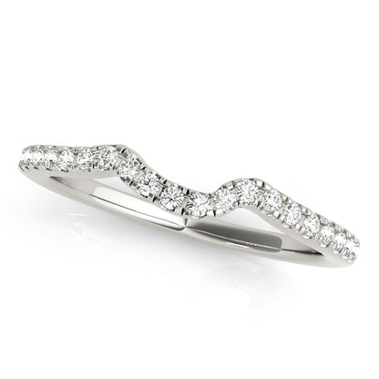 Melaleuca Curved Wedding Band, product view 3 | Southern Star Diamonds