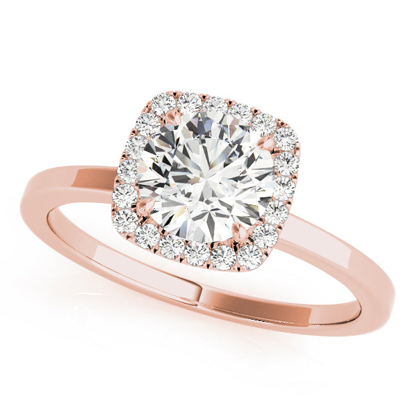 Hibbertia Halo Engagement Ring