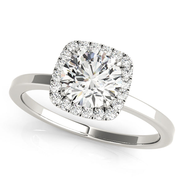 Hibbertia Halo Engagement Ring