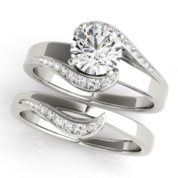 Verbena Engagement Engagement Ring - On Set