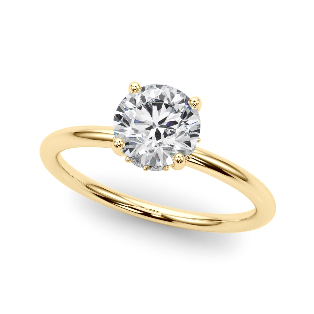 Hidden Halo Rd Engagement Ring