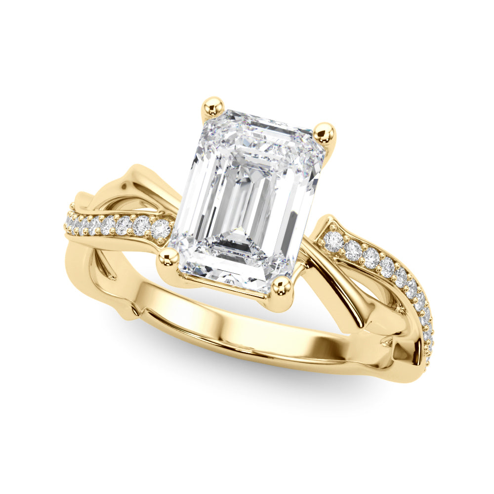 Twisted Shank Engagement Ring