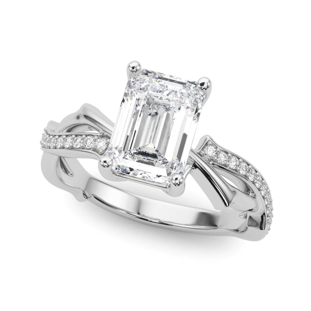 Twisted Shank Engagement Ring