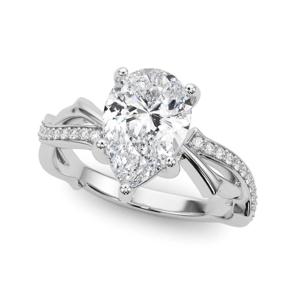 Twisted Shank Engagement Ring