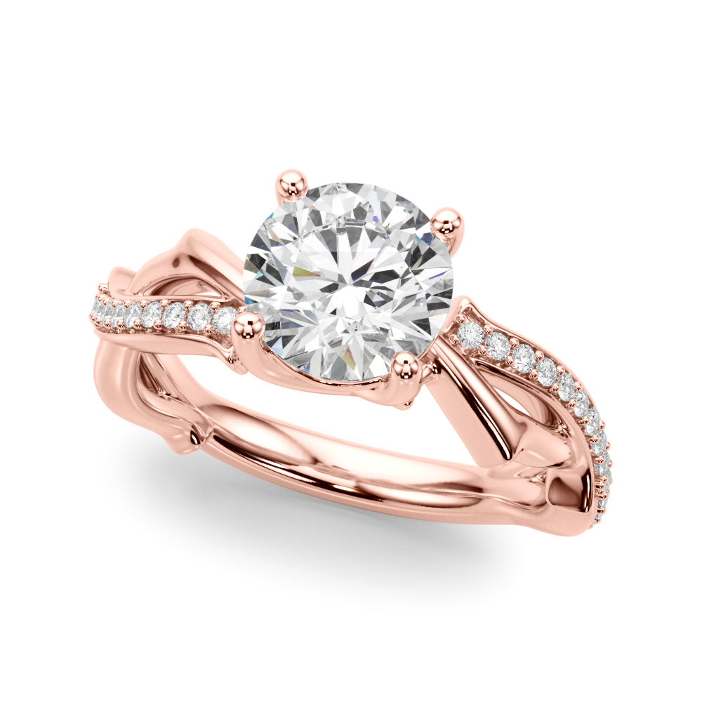 Twisted Shank Engagement Ring