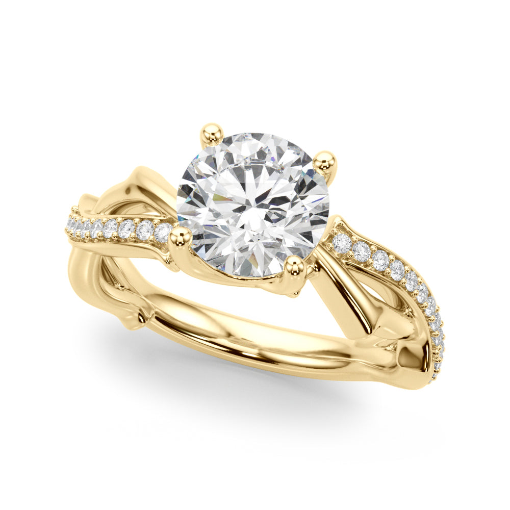 Twisted Shank Engagement Ring