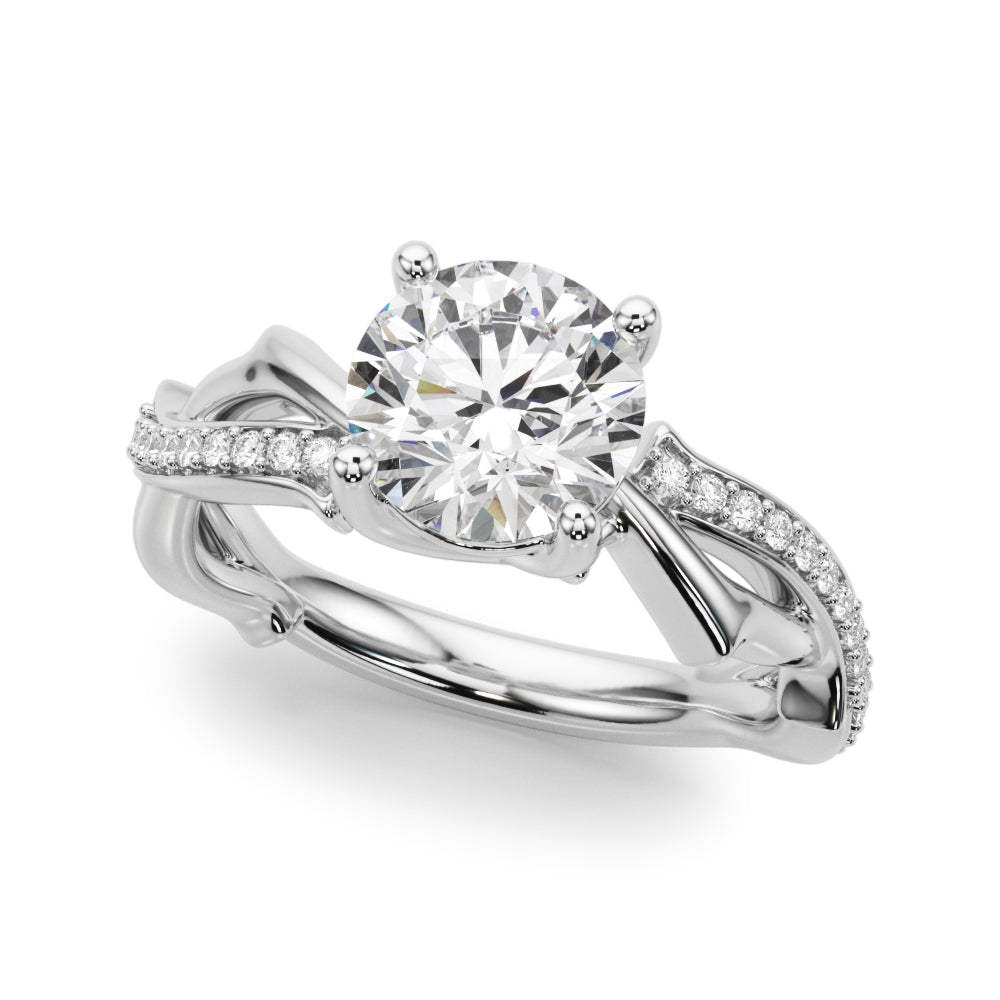Twisted Shank Engagement Ring