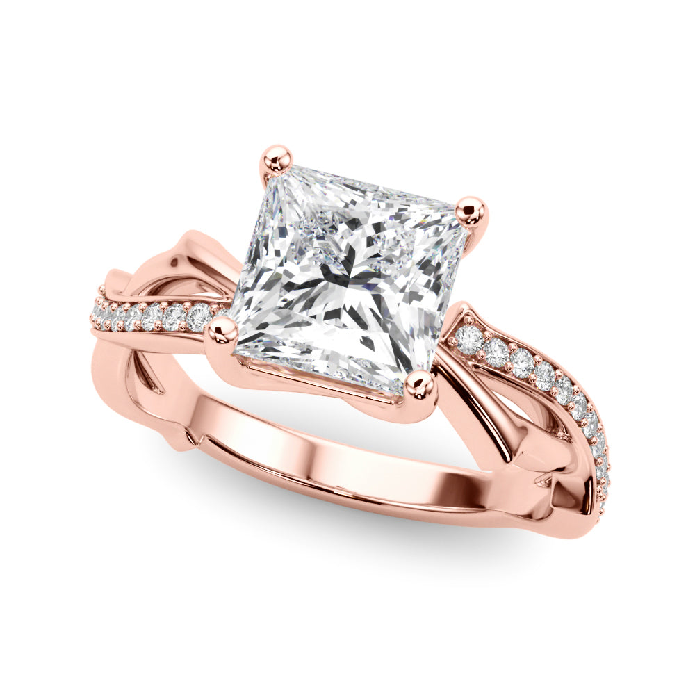 Twisted Shank Engagement Ring