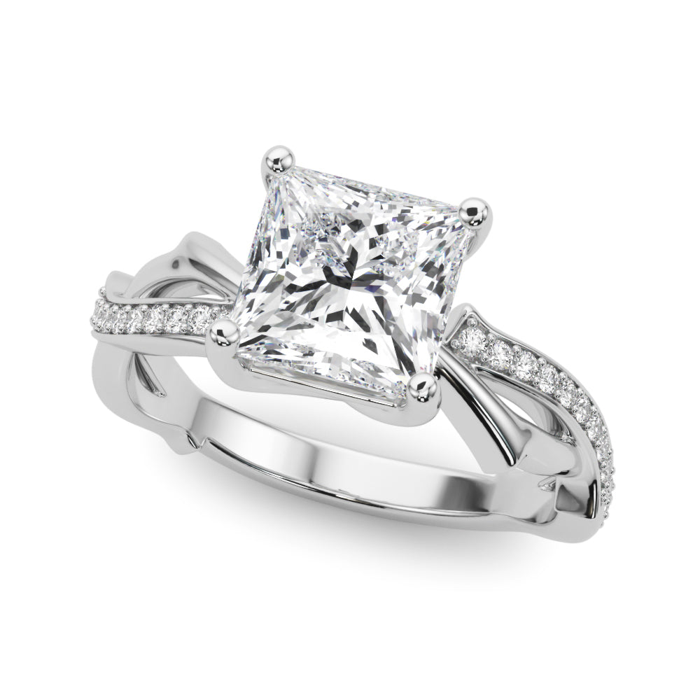 Twisted Shank Engagement Ring
