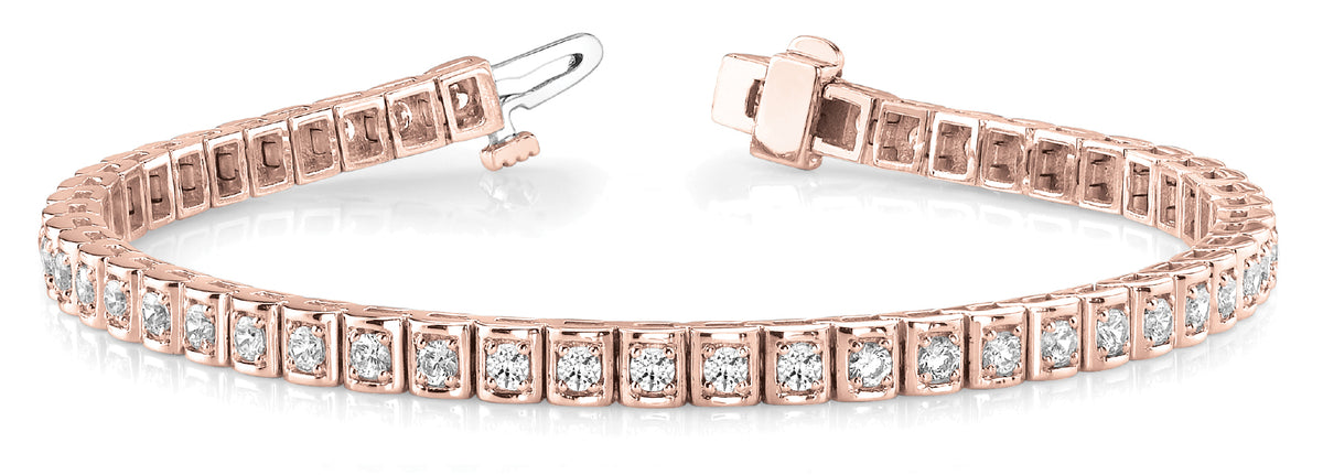 Kangaroo Paw Prong Set Tennis Bracelet, product view 2 | Southern Star Diamonds