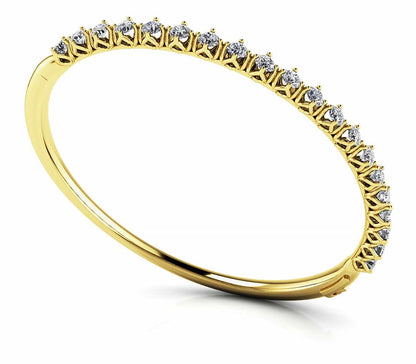 Amaryllis 4 Prong Bangle, product view 2 | Southern Star Diamonds