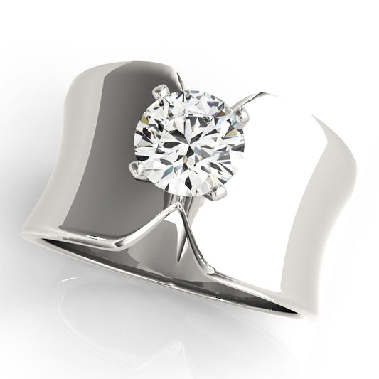 Lobelia Solitaire Engagement Ring - Front