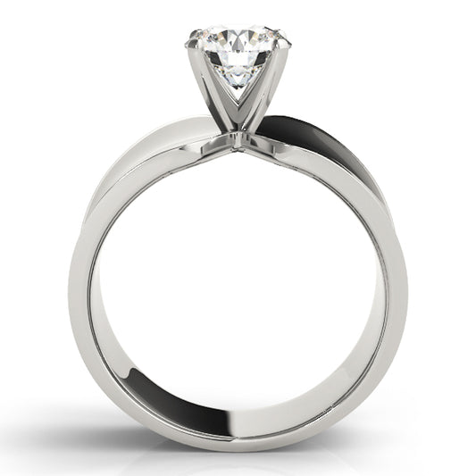 Lobelia Solitaire Engagement Ring - Side