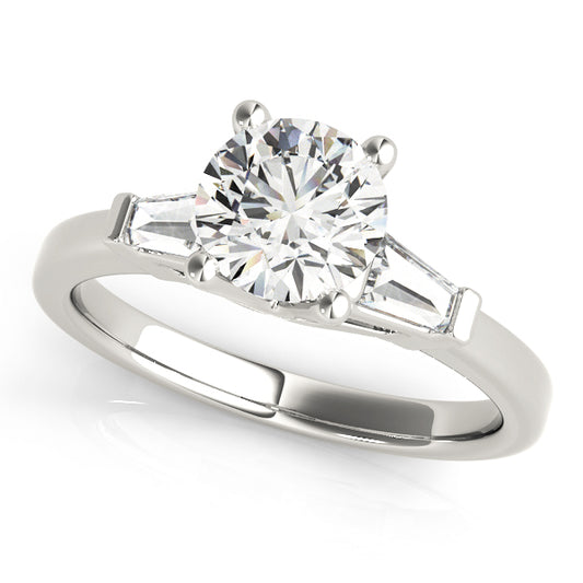 Phebalium Three Stone Engagement Ring - Front