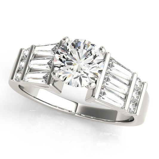 Schoenia Three Stone Engagement Ring - Front