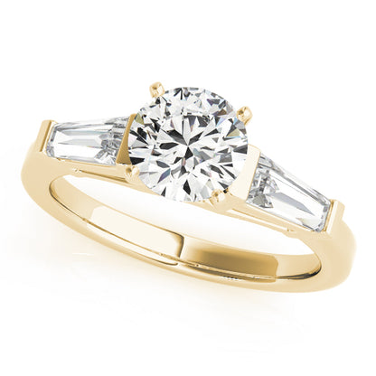 Trymalium Three Stone Engagement Ring - Yellow Gold