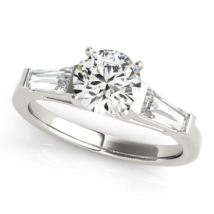 Trymalium Three Stone Engagement Ring - Front