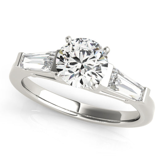 Trymalium Three Stone Engagement Ring - Front