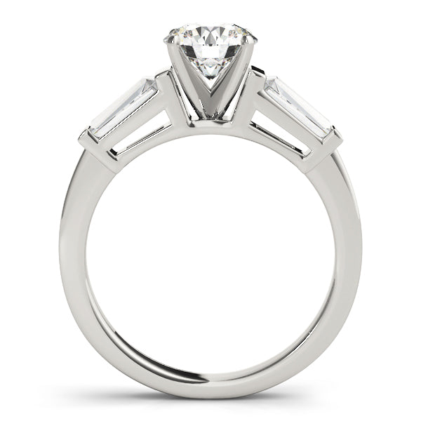 Trymalium Three Stone Engagement Ring - Side