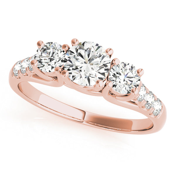 Xanthorrhoea Three Stone Engagement Ring
