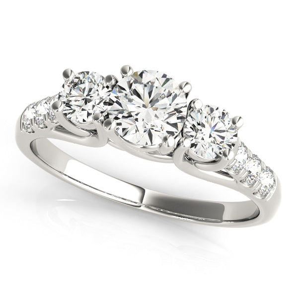 Xanthorrhoea Three Stone Engagement Ring