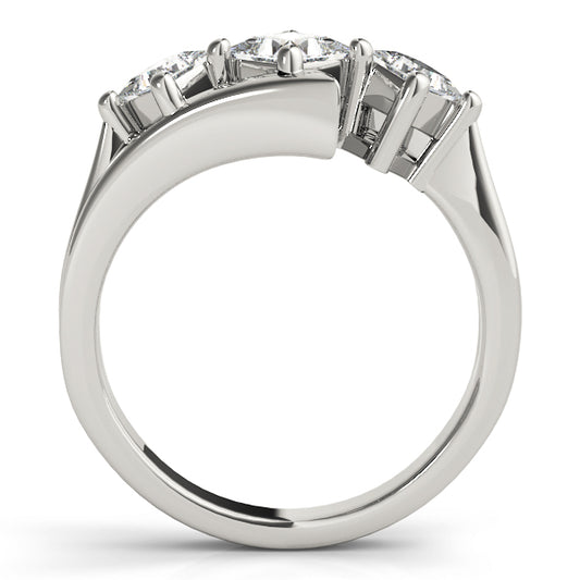Festuca Three Stone Engagement Ring - Side