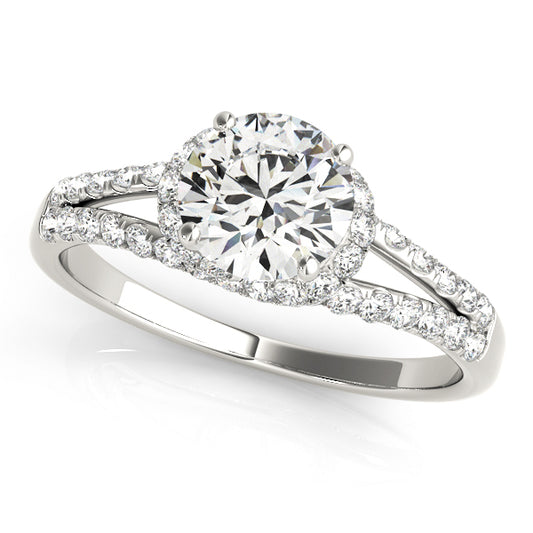 Wahlenbergia Multirow Engagement Ring - Front