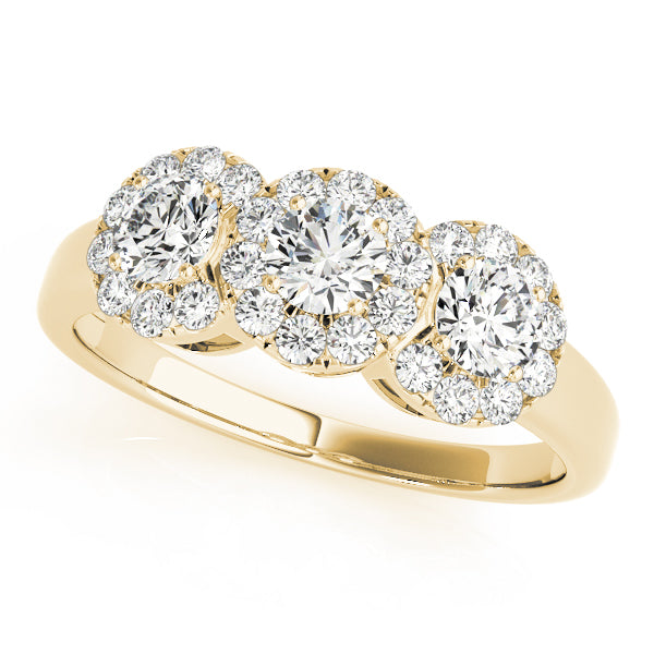 Engagement Rings 3 Stone Round