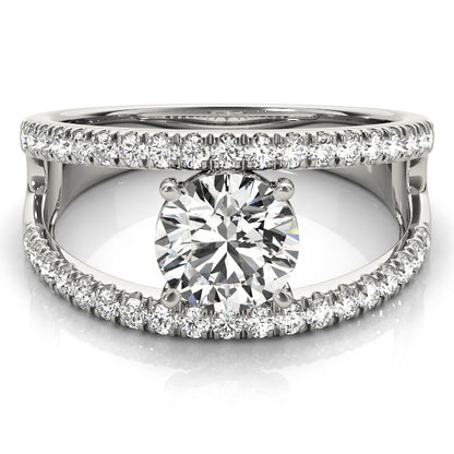 Iridomyrmex Multirow Engagement Ring - On Set