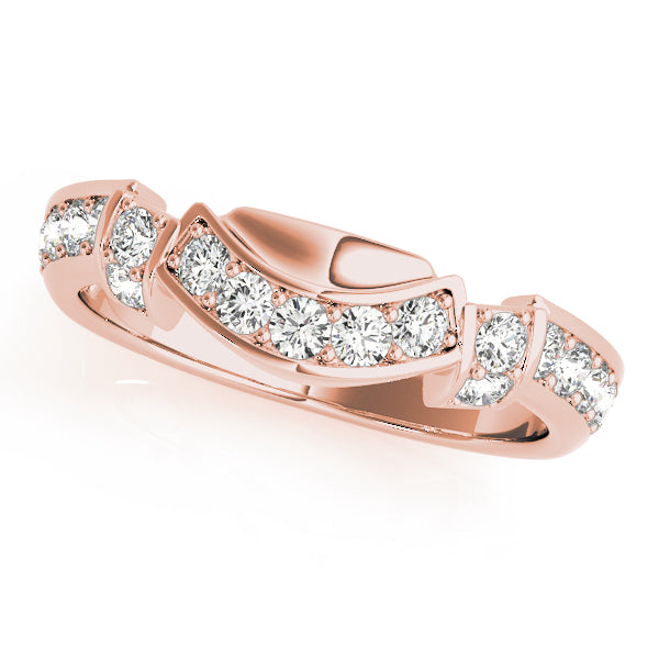 Curved Diamond Wedding Band — 84042-W, product view 2 | Southern Star Diamonds