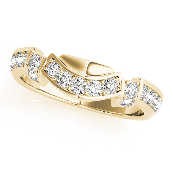 Curved Diamond Wedding Band — 84042-W | Southern Star Diamonds