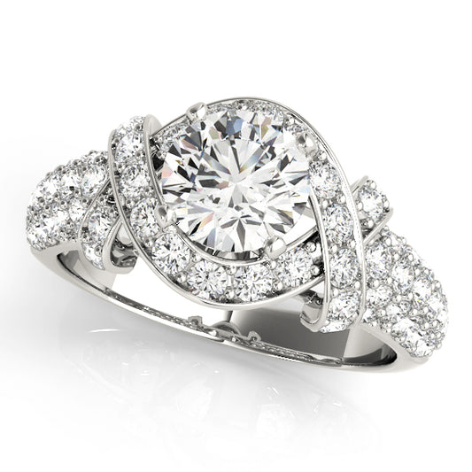 Jacaranda Multirow Engagement Ring - Front