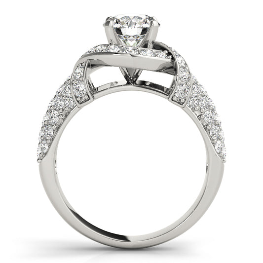 Jacaranda Multirow Engagement Ring - Side
