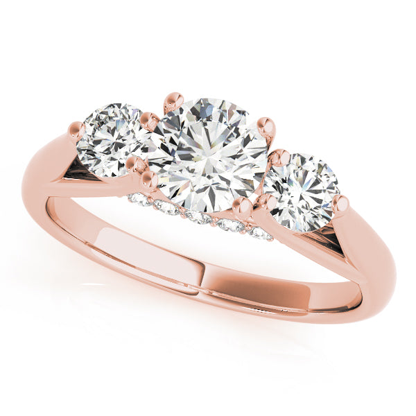 Casuarina Three Stone Engagement Ring