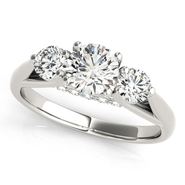 Casuarina Three Stone Engagement Ring
