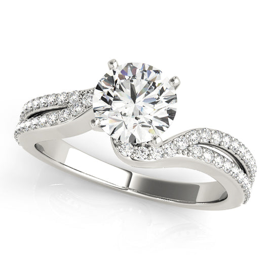 Zantedeschia Multirow Engagement Ring - Front